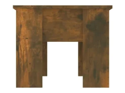 Mesa De Centro| Mesa de centro | Mesa de apoio 79x49x41 cm madeira processada carvalho fumado Castanho
