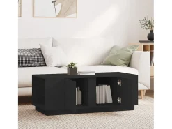 Mesa De Centro* Mesa de centro | Mesa de apoio 110x50x40 cm madeira de pinho maciça Preto