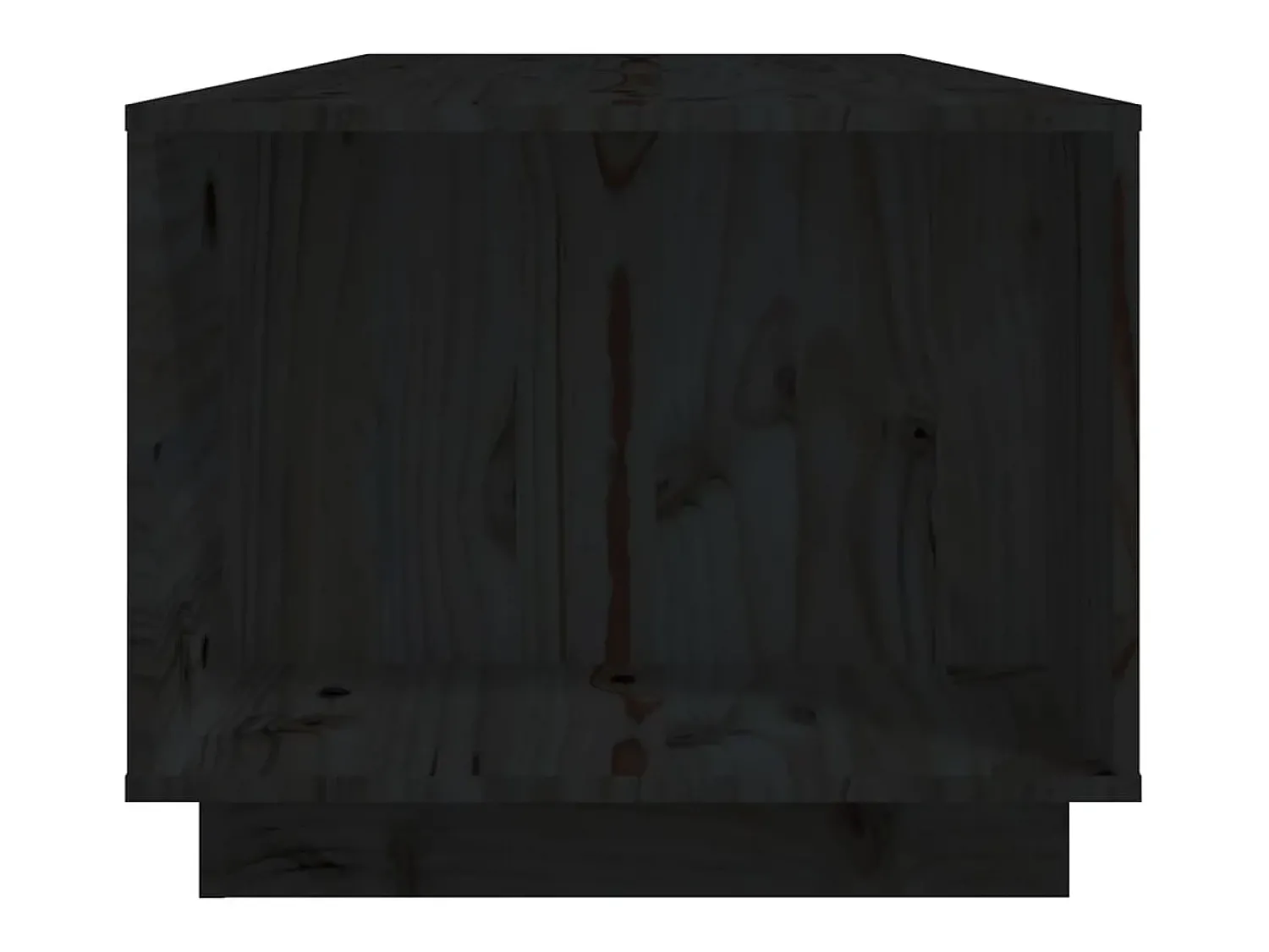 Mesa De Centro* Mesa de centro | Mesa de apoio 110x50x40 cm madeira de pinho maciça Preto
