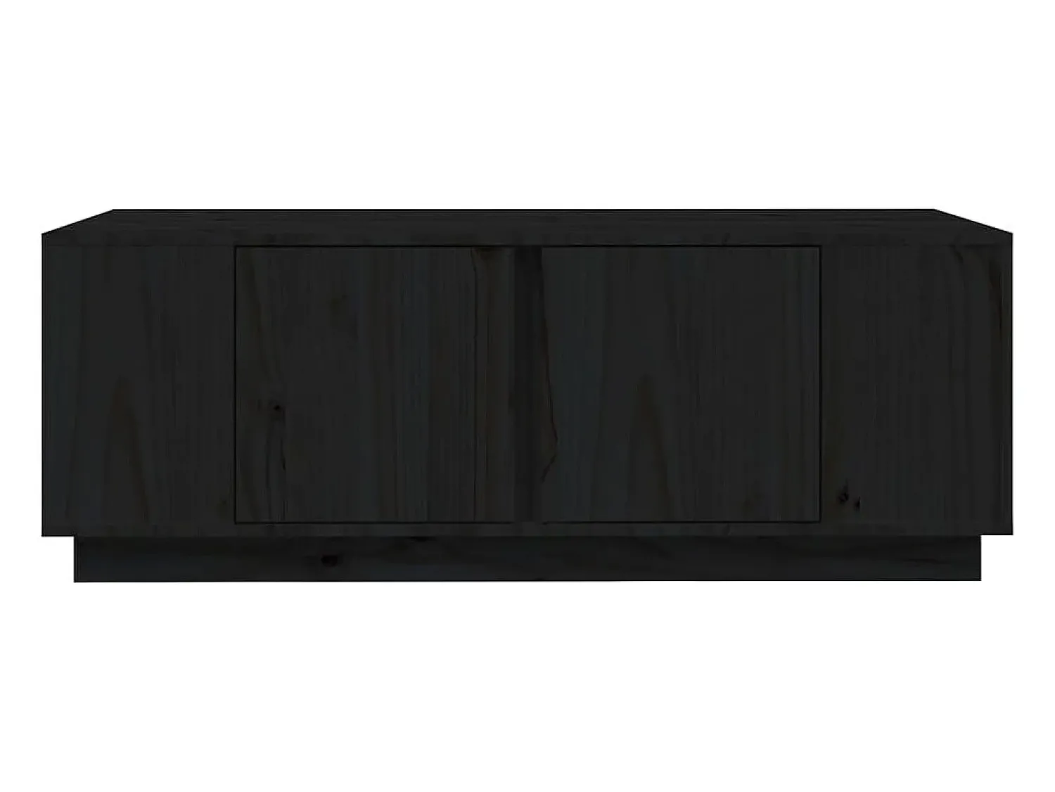 Mesa De Centro* Mesa de centro | Mesa de apoio 110x50x40 cm madeira de pinho maciça Preto