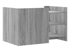 Mesa De Centro| Mesa de centro | Mesa de apoio 80x50x50 cm derivados de madeira sonoma Cinzento