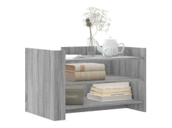 Mesa De Centro| Mesa de centro | Mesa de apoio 80x50x50 cm derivados de madeira sonoma Cinzento