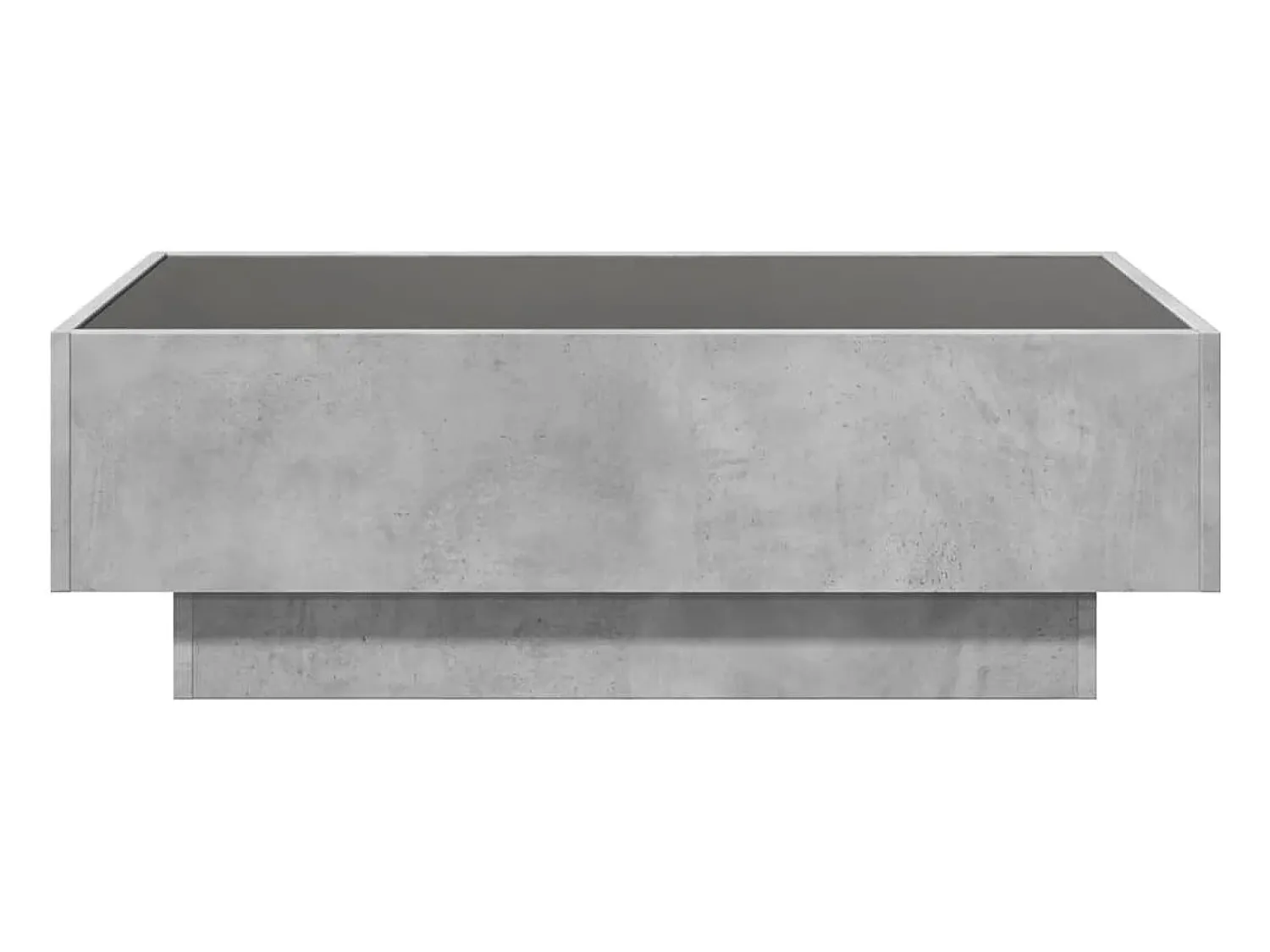 Discount Mesa de centro | Mesa de apoio c/ LEDs 90x50x30 cm derivados de madeira Cinzento