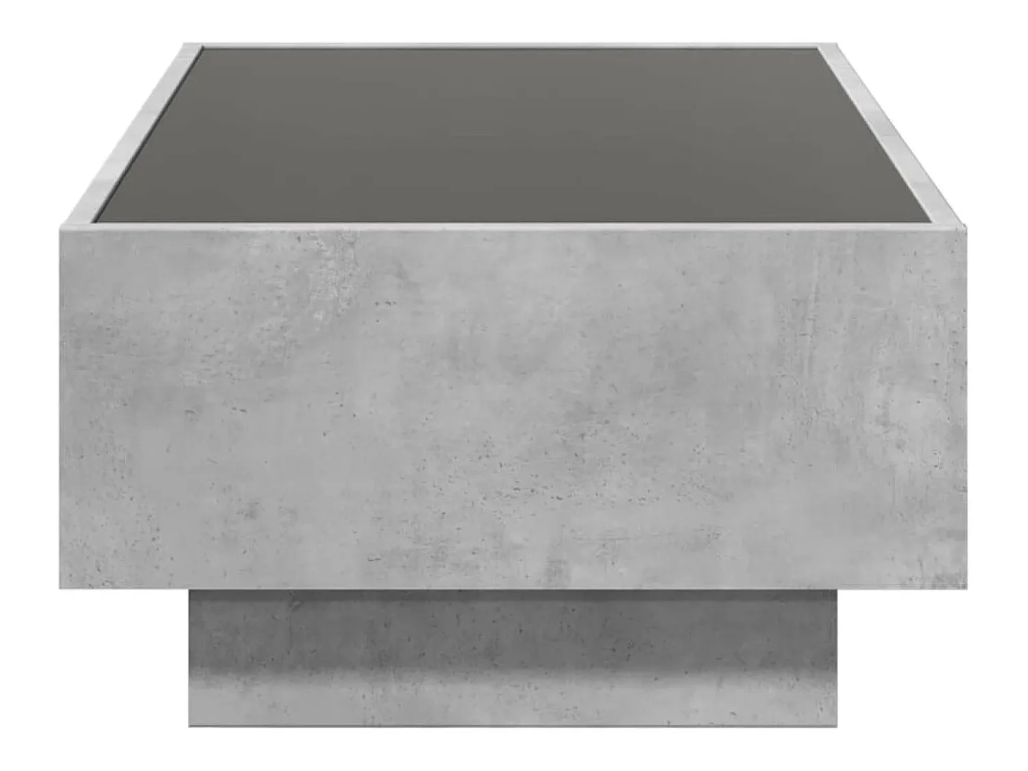 Discount Mesa de centro | Mesa de apoio c/ LEDs 90x50x30 cm derivados de madeira Cinzento
