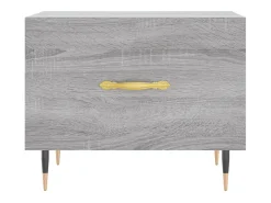 Mesa De Centro* Mesa de centro | Mesa de apoio 50x50x40 cm derivados madeira sonoma cinza Cinzento