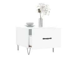 Mesa De Centro* Mesa de centro | Mesa de apoio 50x50x40 cm derivados de madeira Branco