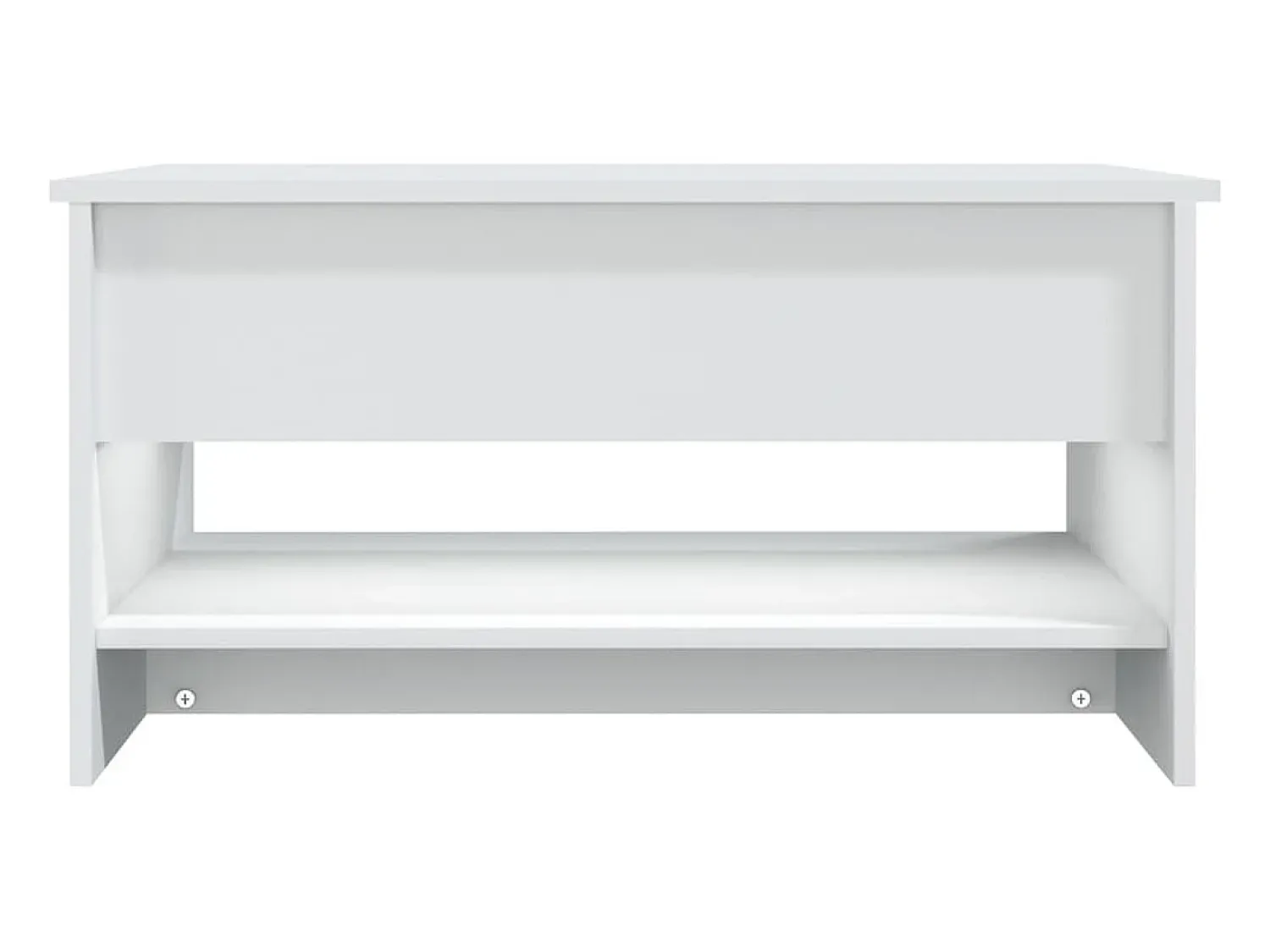 Mesa De Centro| Mesa de centro | Mesa de apoio 80x50x40 cm derivados de madeira Branco