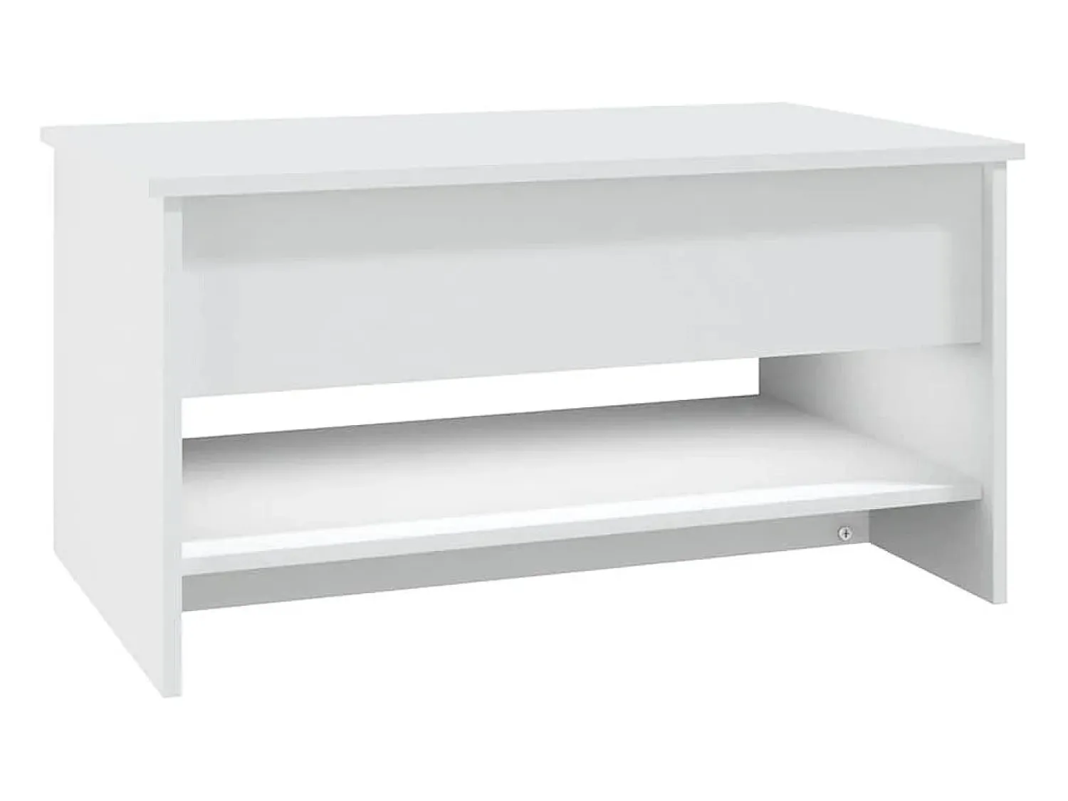 Mesa De Centro| Mesa de centro | Mesa de apoio 80x50x40 cm derivados de madeira Branco
