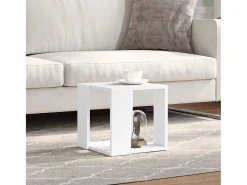 Mesa De Centro* Mesa de centro | Mesa de apoio 32x32x30 cm derivados de madeira Branco