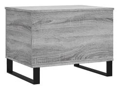 Clearance Mesa de centro | Mesa de apoio 60x44.5x45 cm derivados de madeira cinza sonoma Cinzento