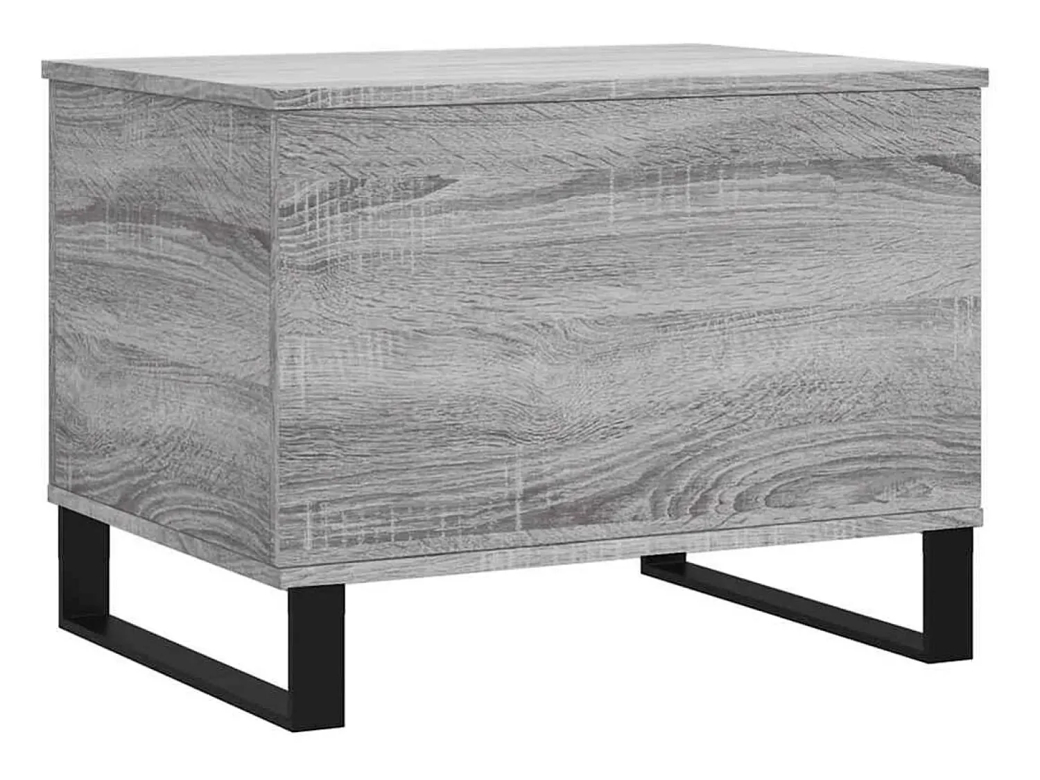 Clearance Mesa de centro | Mesa de apoio 60x44.5x45 cm derivados de madeira cinza sonoma Cinzento