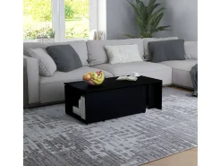 Mesa De Centro* Mesa de centro | Mesa de apoio 150x50x35 cm derivados de madeira Preto