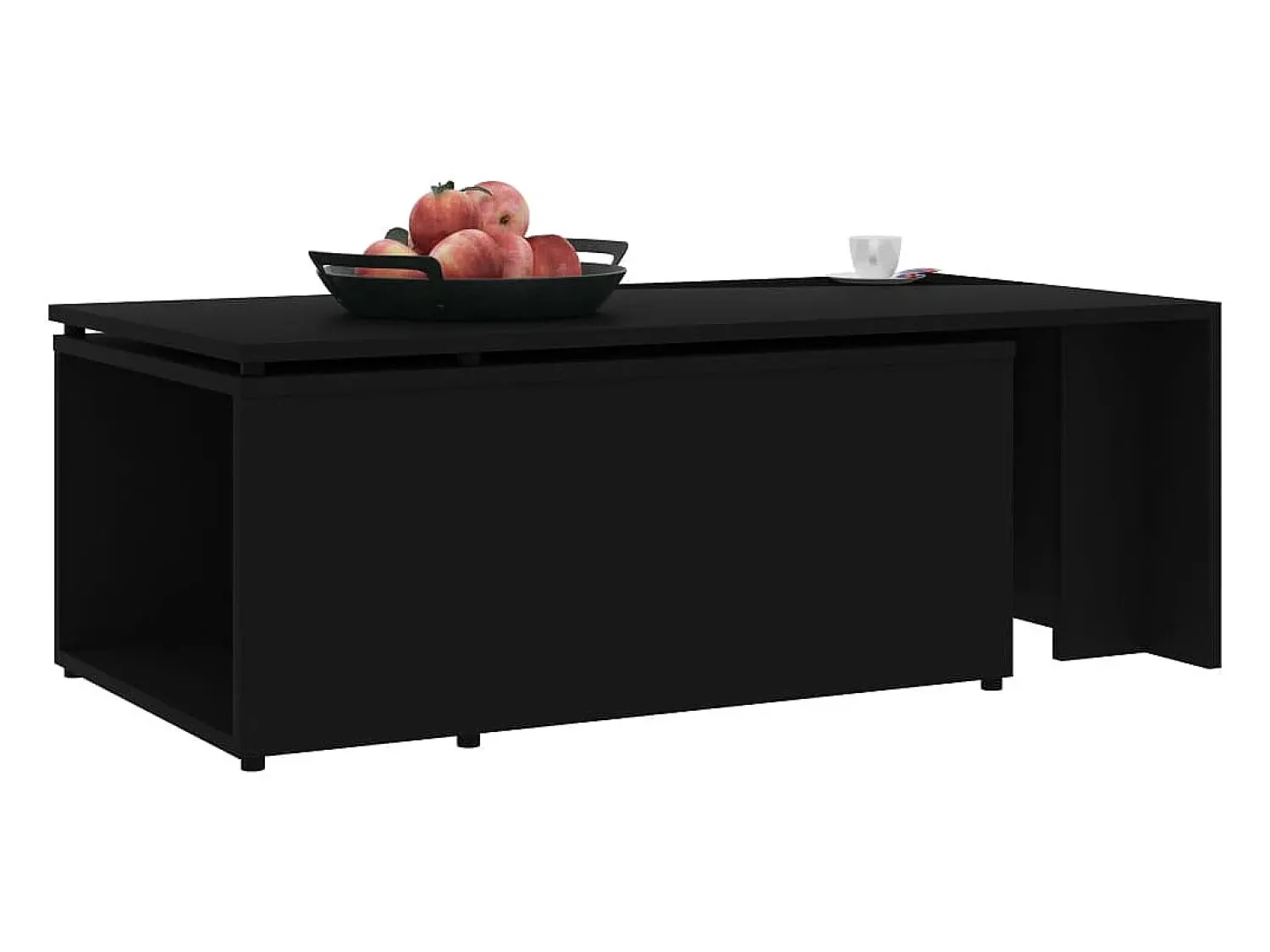 Mesa De Centro* Mesa de centro | Mesa de apoio 150x50x35 cm derivados de madeira Preto