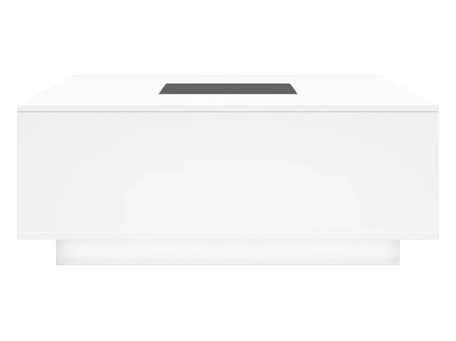 Discount Mesa de centro | Mesa de apoio luzes LED Infinity 100x100x40 cm Branco