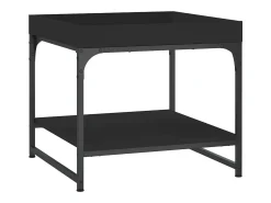 Mesa De Centro* Mesa de centro | Mesa de apoio 49.5x49.5x45 cm derivados de madeira Preto