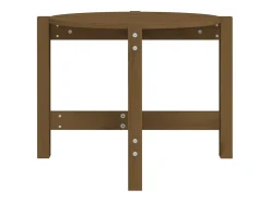 Mesa de centro | Mesa de apoio Ø 62.5x45 cm madeira pinho maciça -mel^ Mesa De Centro
