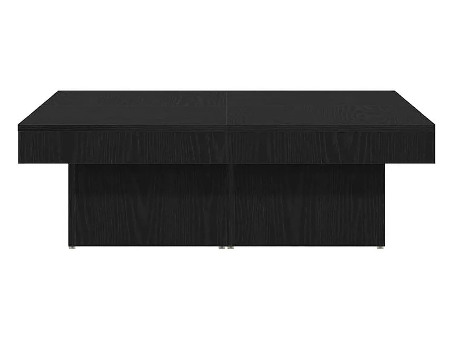 Mesa De Centro| Mesa de centro | Mesa de apoio Carvalho 90x90x28 cm Preto