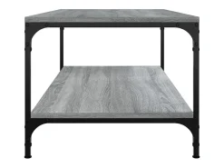Mesa De Centro| Mesa de centro | Mesa de apoio 80x50x40 cm derivados de madeira sonoma Cinzento