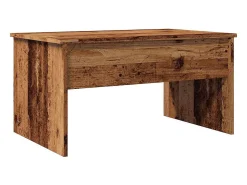 Mesa De Centro| Mesa de centro | Mesa de apoio 80x50.5x41.5 cm derivados madeira madeira velha Castanho
