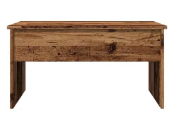 Mesa De Centro| Mesa de centro | Mesa de apoio 80x50.5x41.5 cm derivados madeira madeira velha Castanho