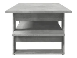Mesa De Centro| Mesa de centro | Mesa de apoio 102x55x42 cm madeira processada cinza cimento Cinzento