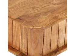 Mesa De Centro| Mesa de centro | Mesa de apoio | Mesa de café 100x50x40 cm madeira de acácia maciça Castanho
