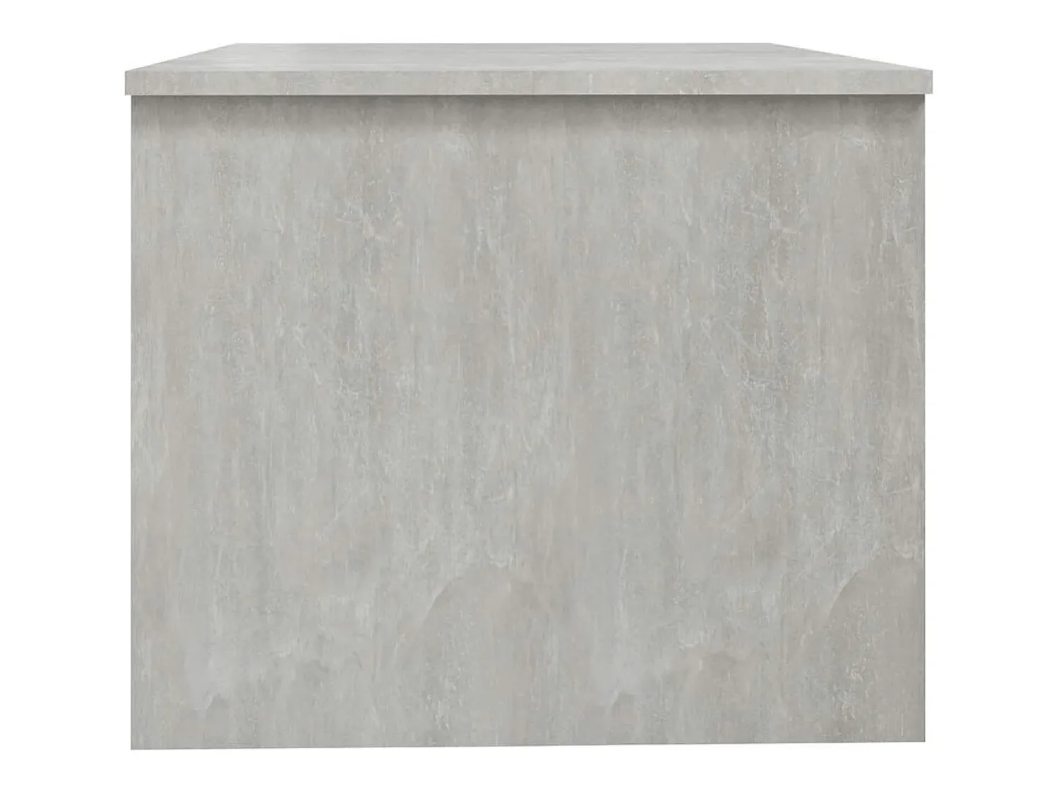 Mesa de centro | Mesa de apoio 80x50x42.5 cm madeira processada cinza cimento^ Mesa De Centro