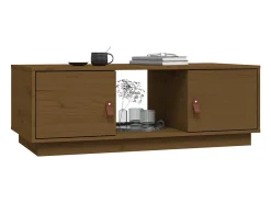 Mesa de centro | Mesa de apoio 100x50x35 cm pinho maciço mel^ Mesa De Centro