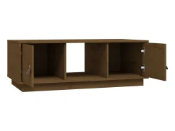 Mesa de centro | Mesa de apoio 100x50x35 cm pinho maciço mel^ Mesa De Centro