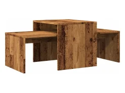Mesa De Centro* Mesa de centro | Mesa de apoio | Mesa de café 100x48x40 cm derivados de madeira madeira velha Castanho