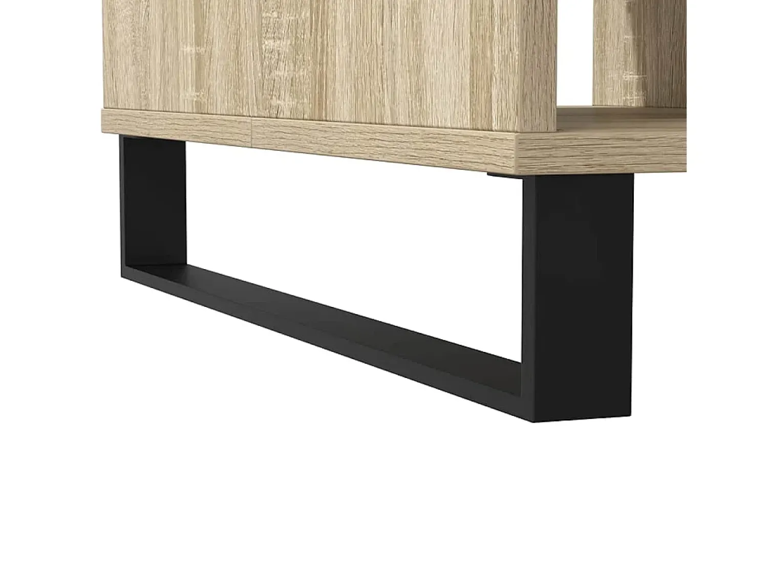 Mesa De Centro* Mesa de centro | Mesa de apoio 104x60x35cm derivados de madeira carvalho sonoma Castanho