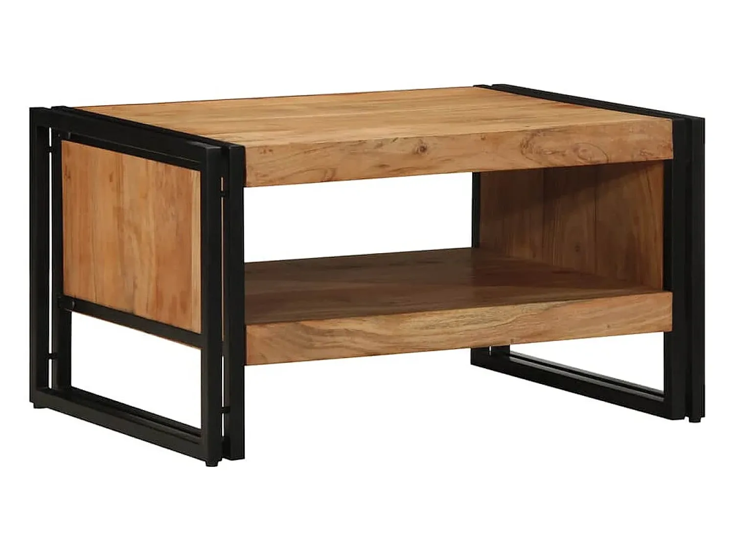Mesa De Centro* Mesa de centro | Mesa de apoio | Mesa de café 70x50x38 cm madeira de acácia maciça Castanho