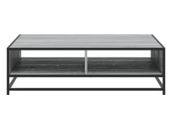 Mesa De Centro| Mesa de centro | Mesa de apoio derivados de madeira e metal sonoma Cinzento