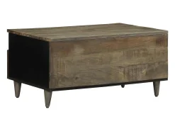 Mesa de centro | Mesa de apoio claro 80x54x40 cm madeira mangueira maciça^ Mesa De Centro