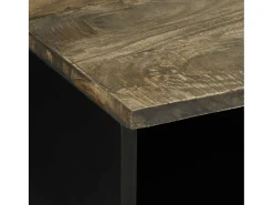 Mesa de centro | Mesa de apoio claro 80x54x40 cm madeira mangueira maciça^ Mesa De Centro