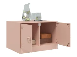 Mesa De Centro| Mesa de centro | Mesa de apoio 67x50x44 cm aço Rosa