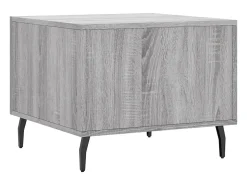Mesa de centro | Mesa de apoio 50x50x40 cm derivados madeira sonoma cinza Cinzento