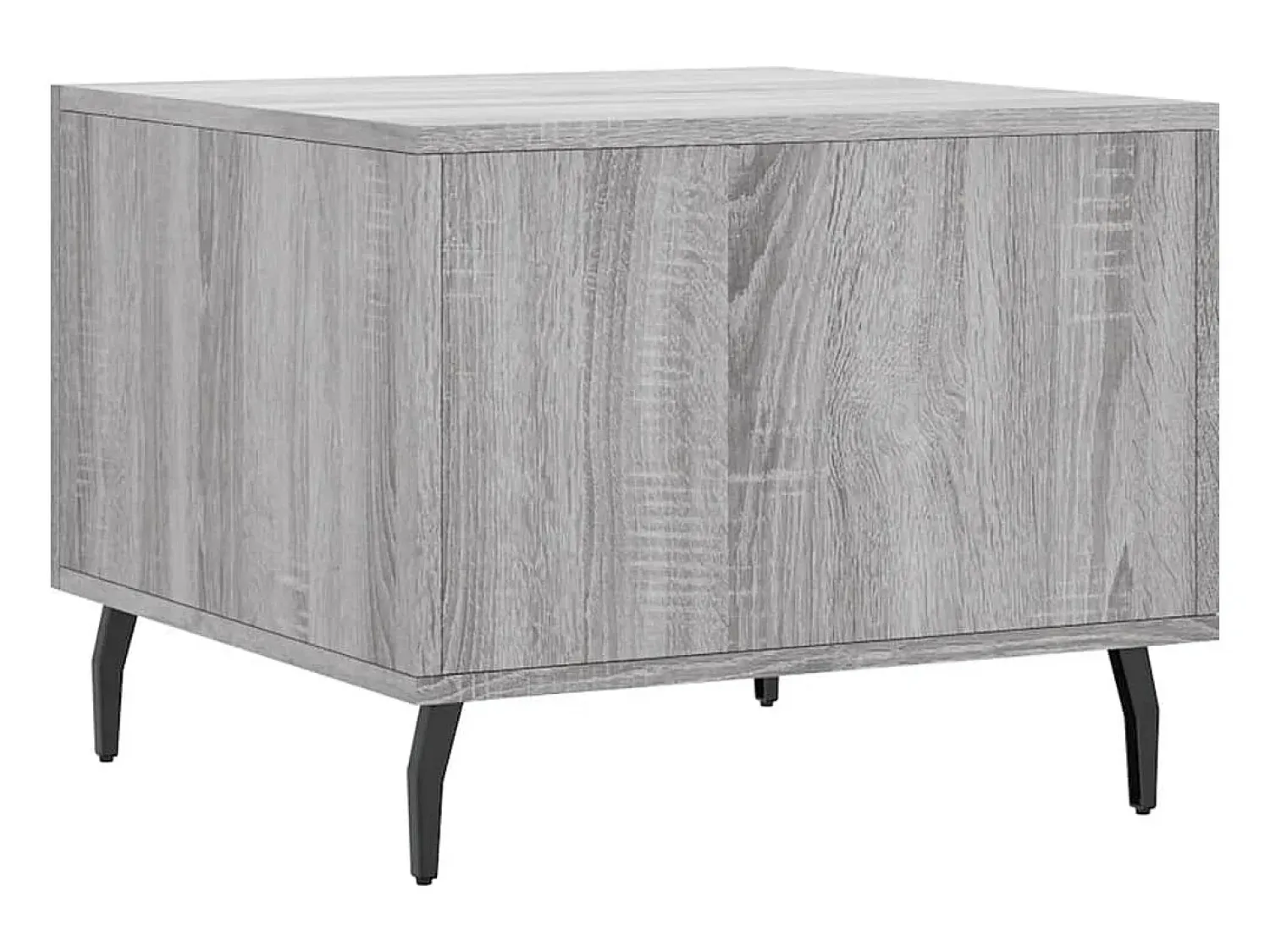 Mesa de centro | Mesa de apoio 50x50x40 cm derivados madeira sonoma cinza Cinzento