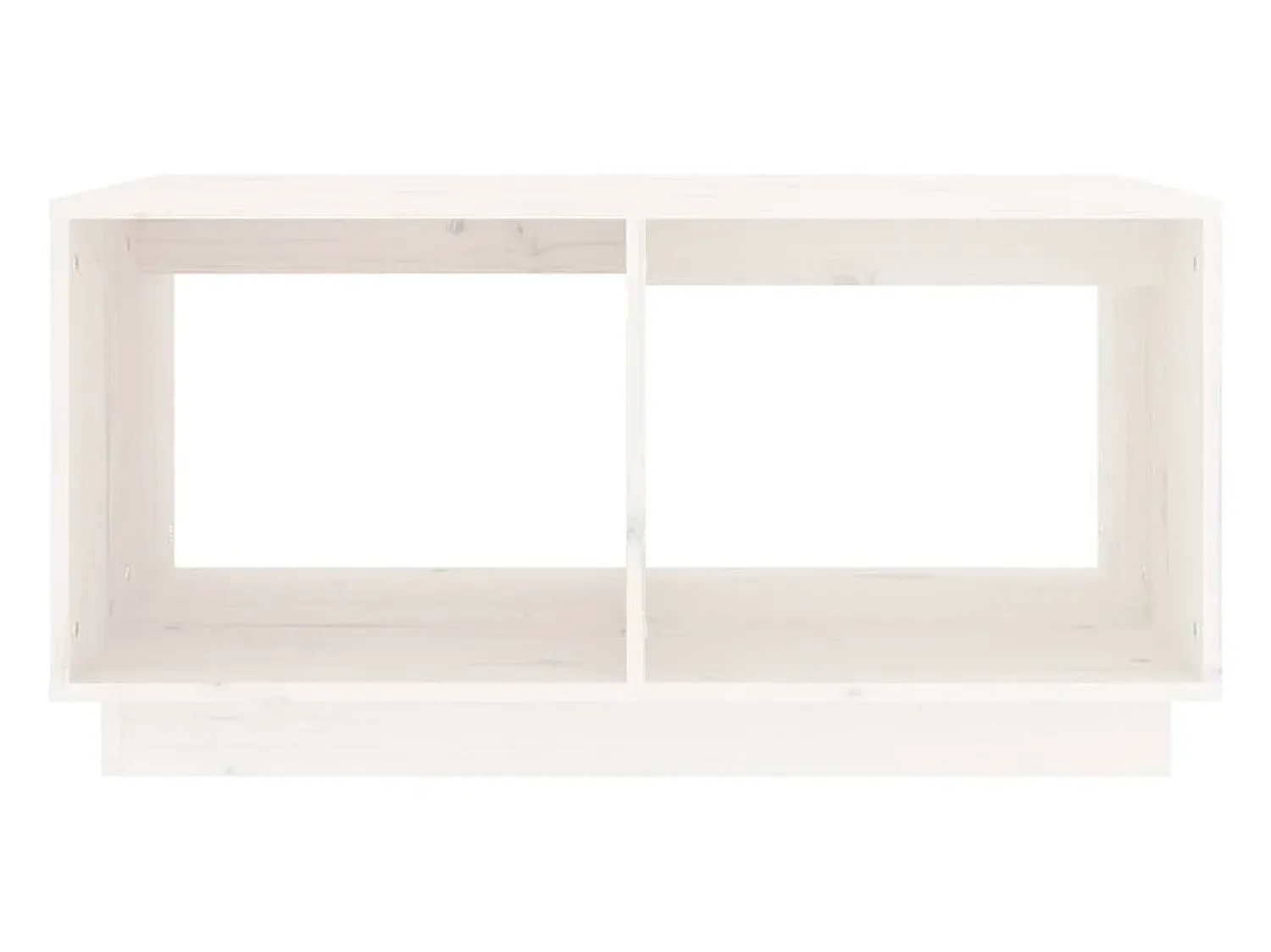 Mesa De Centro* Mesa de centro | Mesa de apoio 80x50x40 cm madeira de pinho maciça Branco