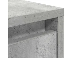Online Mesa de centro | Mesa de apoio com gavetas 70.5x70x40 cm -cimento Cinzento