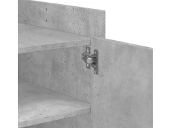 Mesa De Centro| Mesa de centro | Mesa de apoio 100x50x50cm derivados de madeira cinza cimento Cinzento