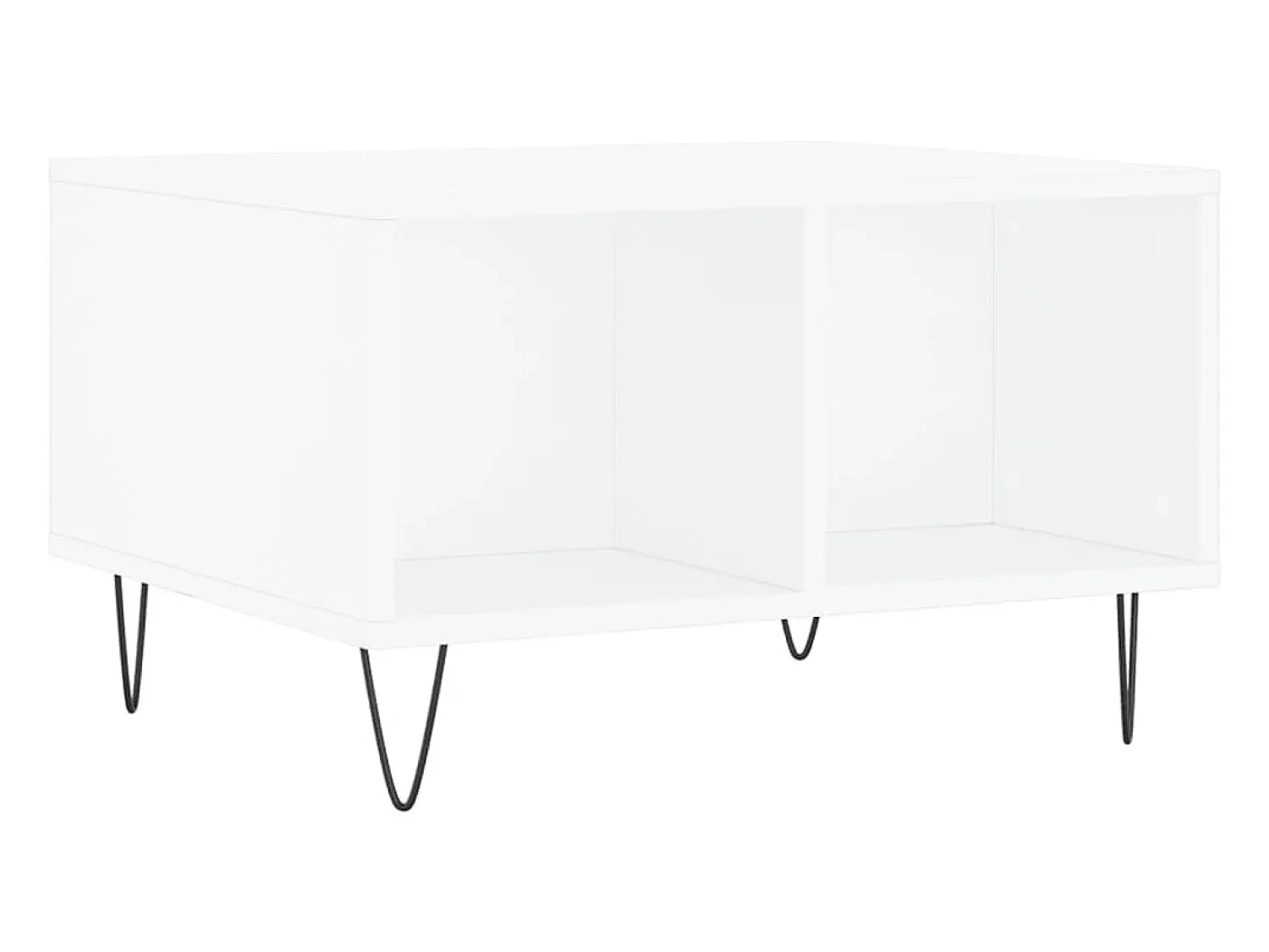 Mesa De Centro* Mesa de centro | Mesa de apoio 60x50x36.5 cm derivados de madeira Branco
