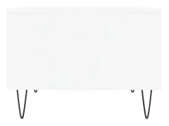 Mesa De Centro* Mesa de centro | Mesa de apoio 60x50x36.5 cm derivados de madeira Branco