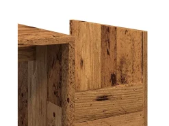 Mesa De Centro| Mesa de centro | Mesa de apoio | Mesa de café 90x45x35 cm derivados de madeira madeira velha Castanho