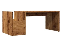 Mesa De Centro| Mesa de centro | Mesa de apoio | Mesa de café 90x45x35 cm derivados de madeira madeira velha Castanho