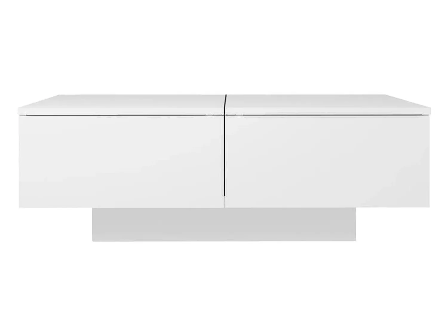 Mesa De Centro* Mesa de centro | Mesa de apoio 90x60x31 cm contraplacado Branco