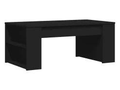 Mesa De Centro* Mesa de centro | Mesa de apoio 102x55x42 cm derivados de madeira Preto