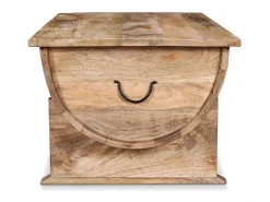 Mesa De Centro* Mesa de centro | Mesa de apoio madeira de mangueira maciça 88x50x40 cm Castanho