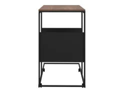 Mesa de centro | Mesa de apoio c/ rodas 55x36x63.5 cm derivados de madeira^ Mesa De Centro