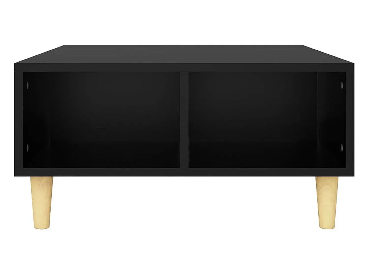 Clearance Mesa de centro | Mesa de apoio 60x60x30 cm contraplacado Preto